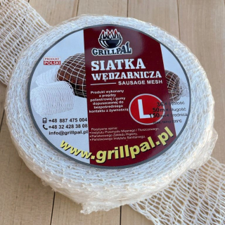 Biela sieťka na mäso 50 m, veľkosť L 150/36