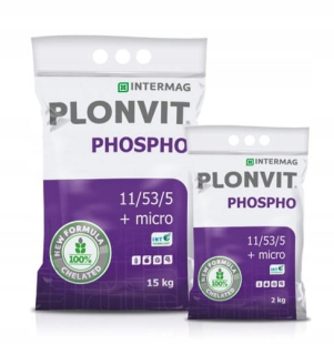 Plonvit Phospho 11/53/5 +mikro 15kg Intermag Hnojivo