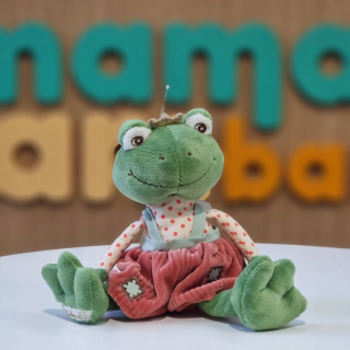 Plyšový princ Frog v červených nohaviciach, 20 cm (Bukowski Design)