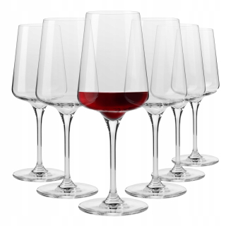Krištáľovo čisté vínové poháre na červené víno alebo vodu INFINITY KROSNO, sada 6 ks, 580 ml