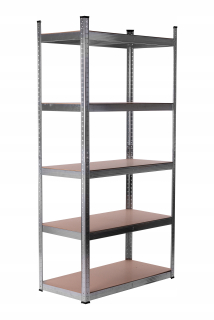PSB kovový skladový regál 180 x 90 x 45 cm max 175 kg na policu
