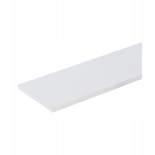 Polička z laminovanej dosky Floorpol 120 x 40 cm biela