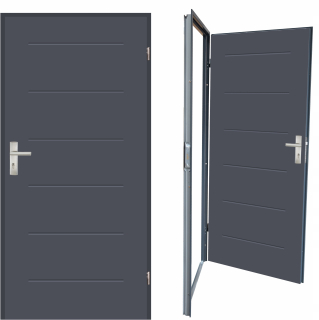 Exteriérové dvere - Poľské technické dvere 40 mm ut 42 90 vpravo