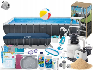 Záhradný obdĺžnikový rámový bazén Intex 732x366x132 26364 22v1 MODEL2025