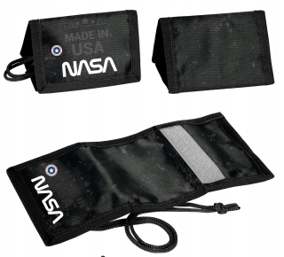 Detská peňaženka - Čierna peňaženka pre chlapca Nasa