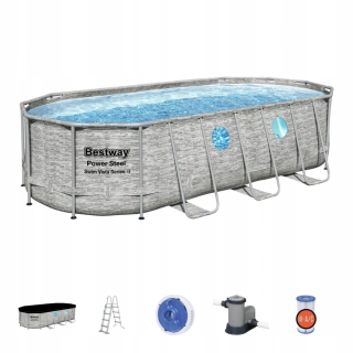 Obdĺžnikový rámový bazén Bestway 549 x 274 cm