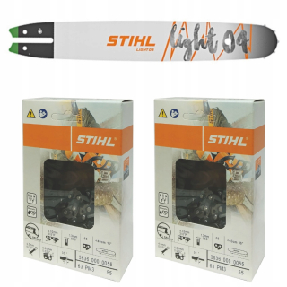 Vodiaca lišta na pílu - Sprievodca stihl 40 cm + 2x reťazec pre MS 180 ms 181 ms 231 ms 251 originál
