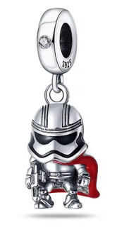 Prívesok Captain Phasma Star Wars Charms, striebro 925 STAR WARS