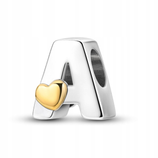 Charms Pendant Letter A Silver S925 - Perfektný darček pre vás a vašich blízkych