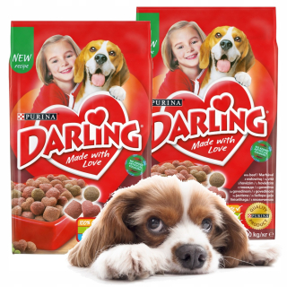 Granule pre psa - Purina Darling Hovädzie a Kuracie pre psov 2x10kg