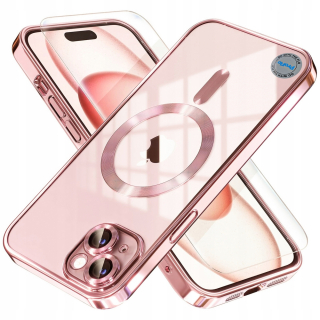 ProFlo zadná strana pre Apple iPhone 15 s čírym rámom + ProFlo tvrdené sklo pre Apple iPhone 15 1 ks.