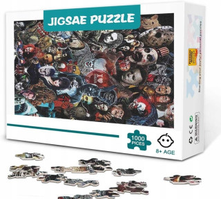 Puzzle 1000 KS - Halloweenske hororové postavy