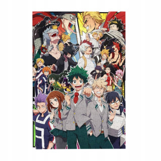 Puzzle 1000 dielikov My Hero Academia Drevené puzzle