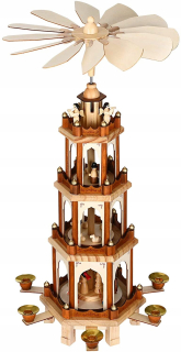 Vianočná pyramída XL Drevená 60 cm