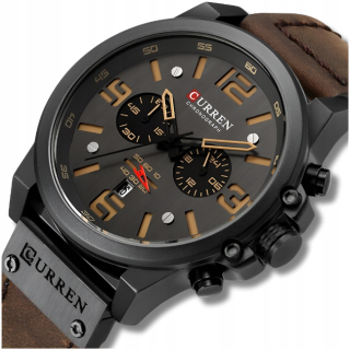 CURREN PÁNSKE HODINKY KLASICKÉ ELEGANTNÉ CHRONOGRAF ZOBRAZENIE DÁTUMU 6 FARIEB