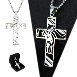 Strieborný pánsky krížový náhrdelník CROSS CHAIN®