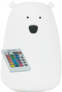 Detské nočná lampa - Králiky a priatelia nočná lampa Bear +diaľkové ovládanie 16 cm