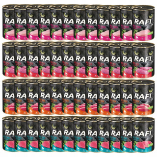 RAFI CAT Mokré krmivo pre mačky Dolina Noteci mix príchutí 48 x 400g