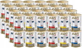 Rafi Cat mokré krmivo mix príchutí 19,92 kg