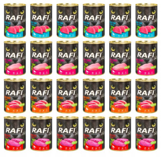RAFI CAT mokré krmivo pre mačky MIX CHUTÍ 24x400 g