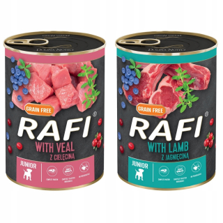 Rafi mokré krmivo jahňacina 9,6 kg