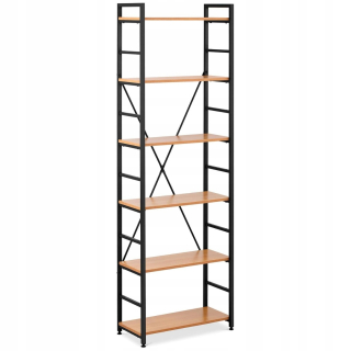 Polička Fromm & Starck 60 cm x 182,5 cm x 28 cm čierna