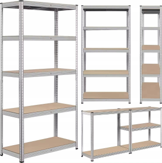 Skladový kovový regál Gockowiak 150 x 75 x 30 cm max 125 kg na policu