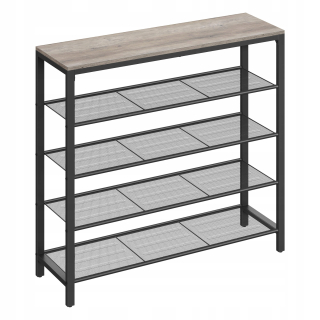 Botník Songmics 100 x 92,5 x 30 cm odtiene hnedej