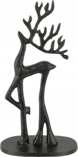 Vianočná postavička -  Čierny kovový sob 20 cm