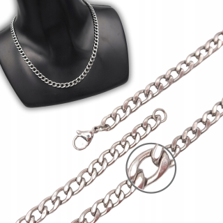 HRUBÁ STRIEBORNÁ REŤAZ, CHIRURGICKÁ OCEL 50cm / 6mm, 316L REŤAZ