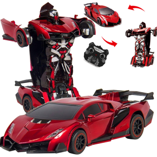 RC auto - Robot Car Lamborghini 2in1 Autobot diaľkovo ovládaný USB pilot AKU