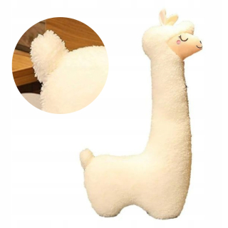 ROZTOMNÁ ALPAKA FUJKÝ MÄKKÝ MASKOT LAMA PLYŠOVÁ HRAČKA VEĽKÁ L 130 cm