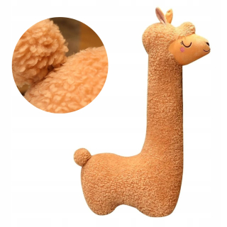 ROZTOMNÝ VANKÚŠEK ALPAKA FUFFY MÄKKÝ MASKOT PLYŠOVÁ HRAČKA LAMA VEĽKÁ S 75 cm