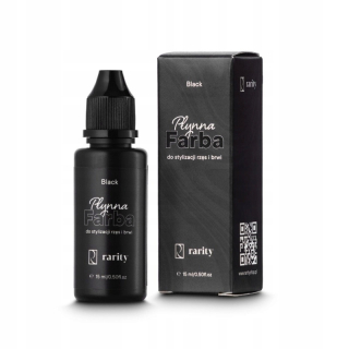 Rarity farba na obočie a mihalnice 15 ml, čierna