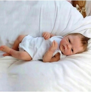 Reborn bábika - Reborn Baby Full Silikone Boys 46 cm bábika