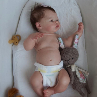 Reborn bábika - Znovuzrodený detský silikónový koker 49 cm zbor