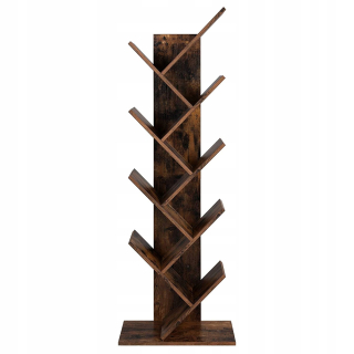 Polička z drevotriesky Songmics 50 x 25 cm, odtiene hnedej