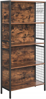 Polička Songmics Vasagle 74 cm x 155 cm x 30 cm odtiene hnedej