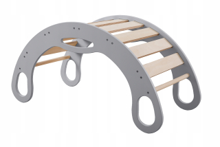 Montessori rocker - detské ihrisko, deti - šedá MDF