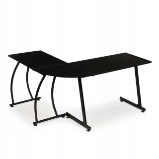 Rohový písací stôl ModernHome Rohový písací stôl 148 x 48 x 73,5 cm čierny