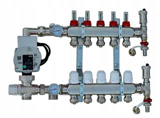 Rozdeľovač podlahového vykurovania 4 s WILO PUMP GROUP pre podlahové vykurovanie