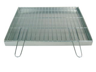 Rošt 60x50cm fi 4mm + Popolník - sklopné madlá
