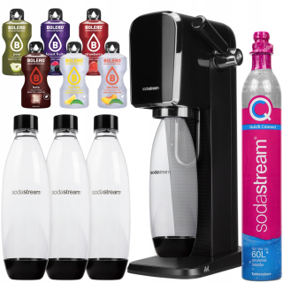 SodaStream Art vodný karbonizátor čierny + 2 ďalšie produkty
