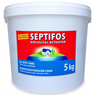 Prostriedok do žumpy, septiku - Septifos 5 kg septické nádrže Nový vzorec pre aktivátor septikov pre septiku septikov septikov