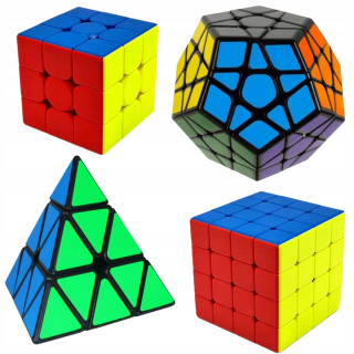 SADA kociek 3x3 + 4x4 + Pyramída + Megaminx MoYu ORIGINÁL RÝCHLO
