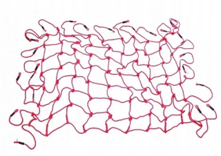 Allforbaby lezecká sieť červená 200x300 cm