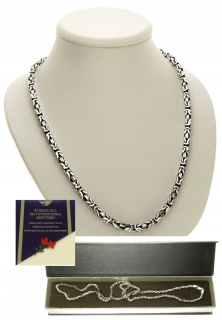 STRIEBORNÁ REŤAZ ROYAL WEAVE - 925 - 55 CM