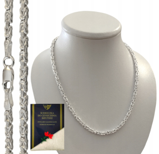 STRIEBORNÁ REŤAZ ROYAL WEAVE (BYZANTIA) - VZOR -925-