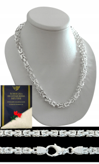 STRIEBORNÁ REŤAZ ROYAL WEAVE (BYZANTIA) - 925-