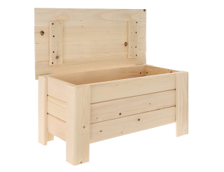 Záhradný box drevený 190 l hnedý